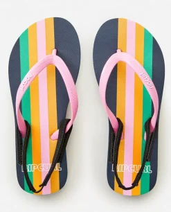 Calçado Aberto Surf Revival Stripe Para Rapariga