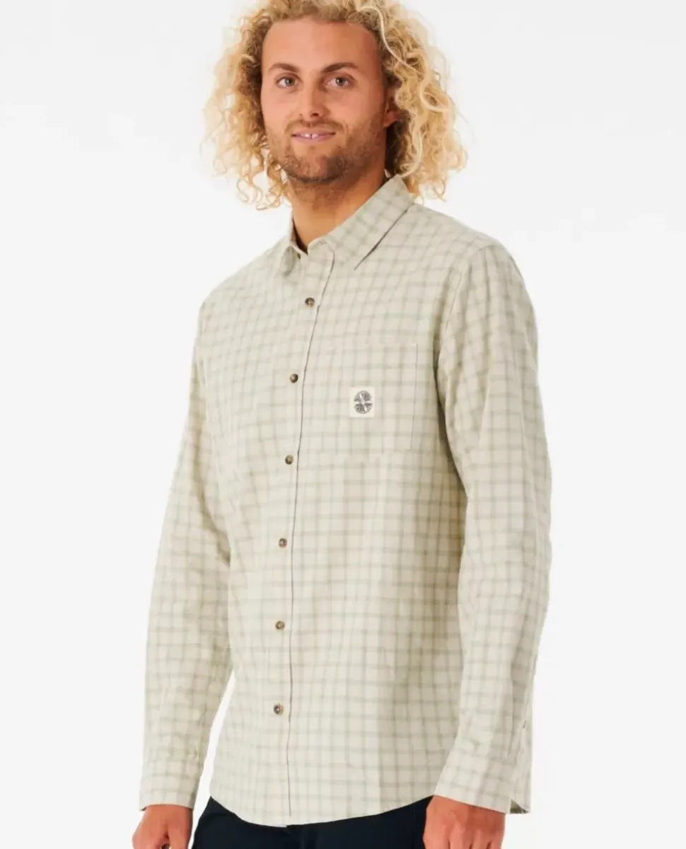 Camisa De Flanela Salt Water Culture Rails De Manga Comprida