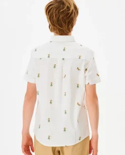 Camisa De Manga Curta Hula Breach Para Rapaz