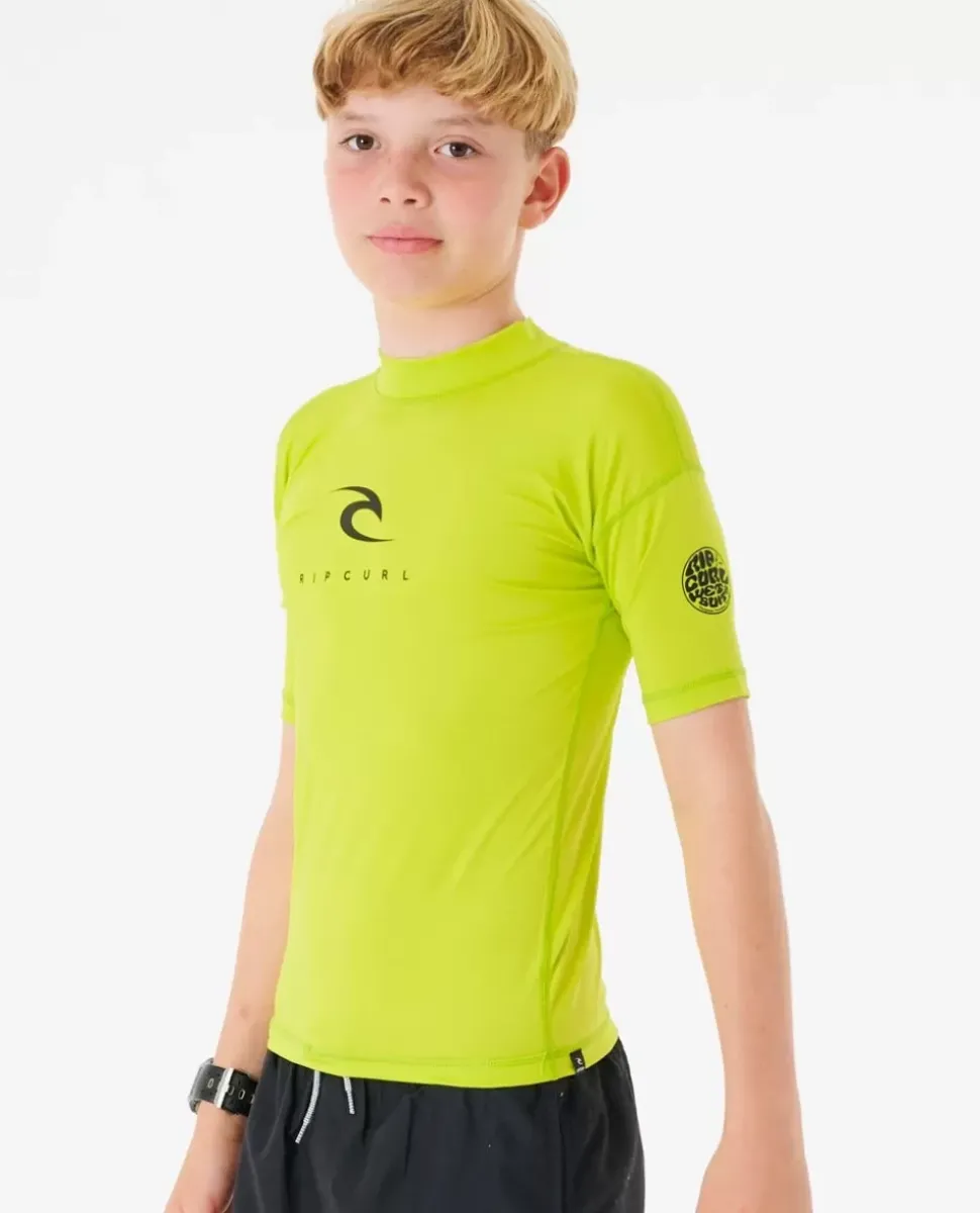 Camisola De Licra Corps De Manga Curta Para Rapaz