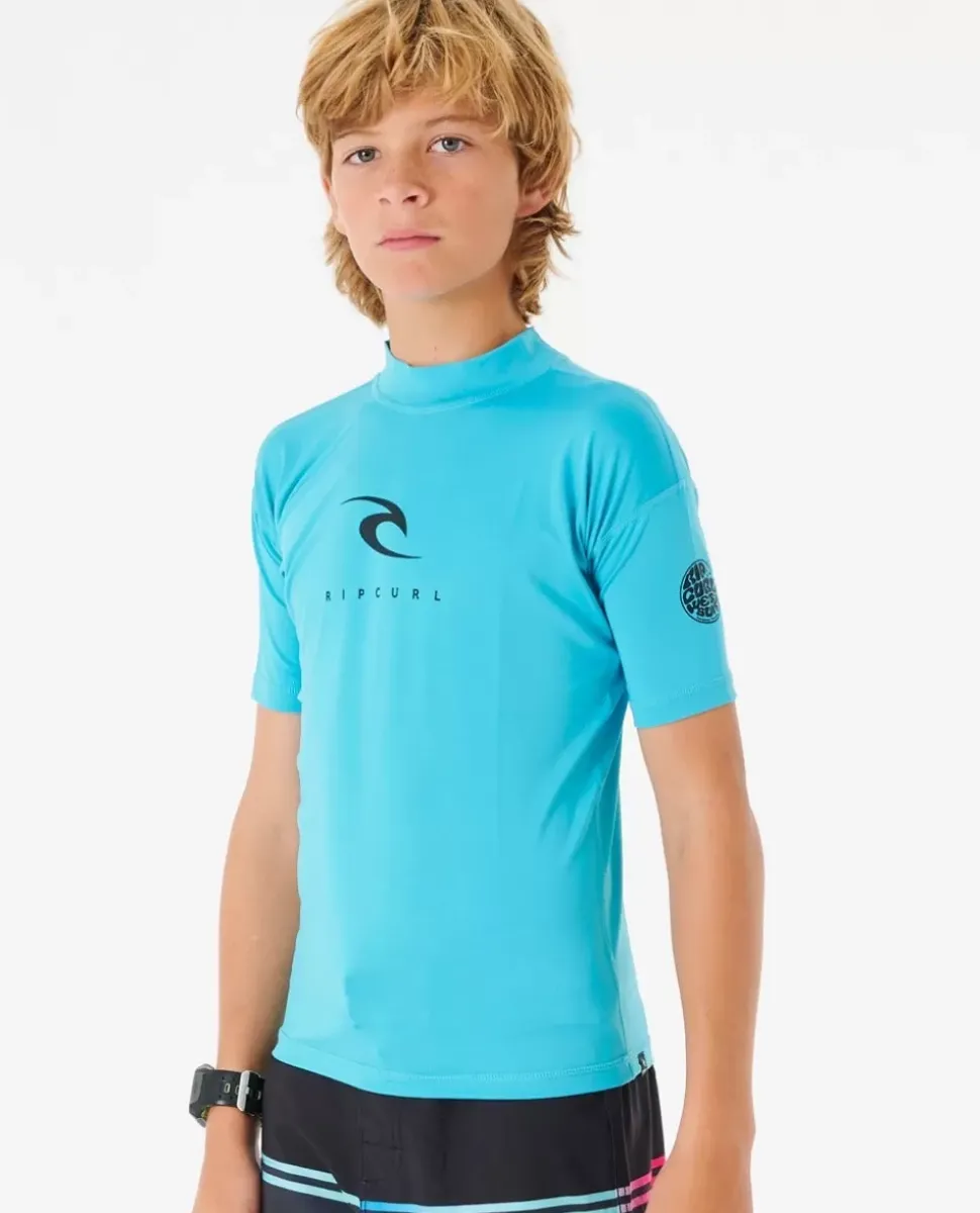 Camisola De Licra Corps De Manga Curta Para Rapaz
