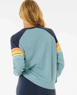 Camisola Em Velo De Gola Redonda Raglan Surf Revival