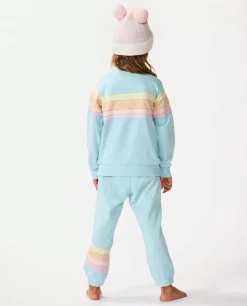 Camisola Em Velo De Gola Redonda Surf Revival Para Rapariga