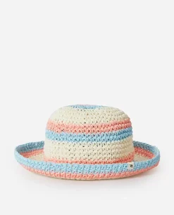 Chapéu De Croché às Riscas De Sol Menina