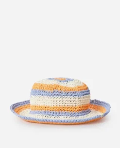 Chapéu De Croché às Riscas De Sol Menina