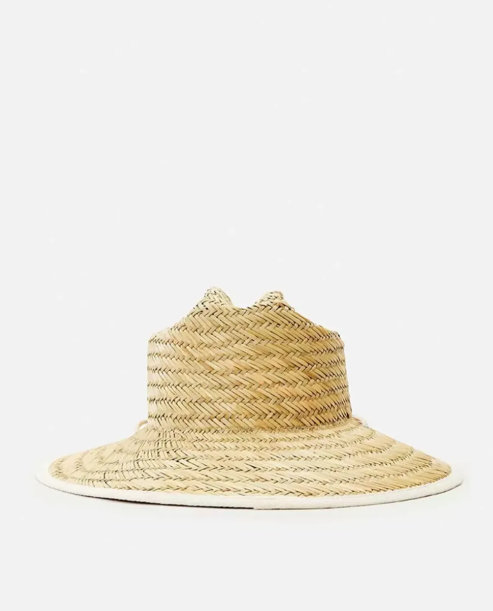 Chapéu De Sol Script Straw Para Rapariga