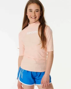 Colete De Manga Curta Classic Surf Rash Vest Menina