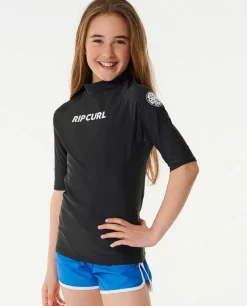 Colete De Manga Curta Classic Surf Rash Vest Menina