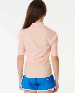 Colete De Manga Curta Classic Surf Rash Vest Menina