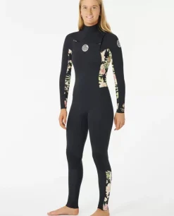 Fato De Mergulho Dawn Patrol 4/3 Com Fecho No Peito Para Mulher