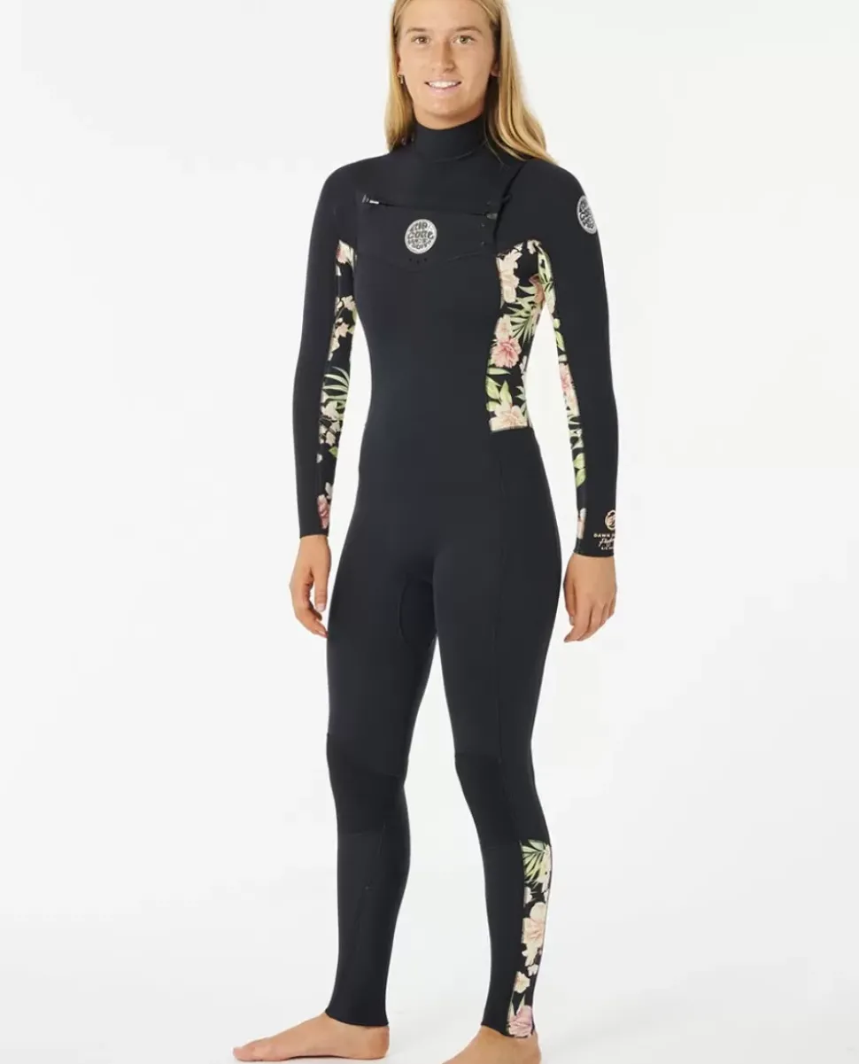 Fato De Mergulho Dawn Patrol 4/3 Com Fecho No Peito Para Mulher