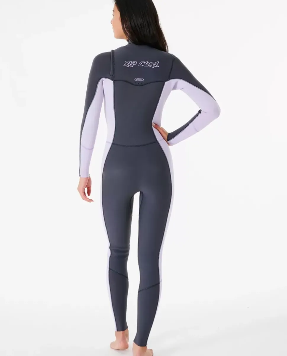 Fato De Mergulho Dawn Patrol 3/2 Com Fecho De Correr No Peito Para Mulher