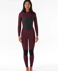 Fato De Mergulho Sublimado Dawn Patrol 4/3 Com Fecho De Correr Atrás Para Mulher