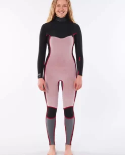 Fato De Surf Women Dawn Patrol 4/3 Chest Zip