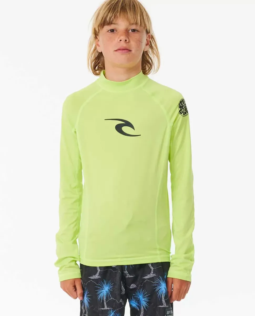 Marca Wave UPF Manga Comprida Rash Vest Rapaz
