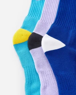 Retro Crew Fleece Sock 3 Pack