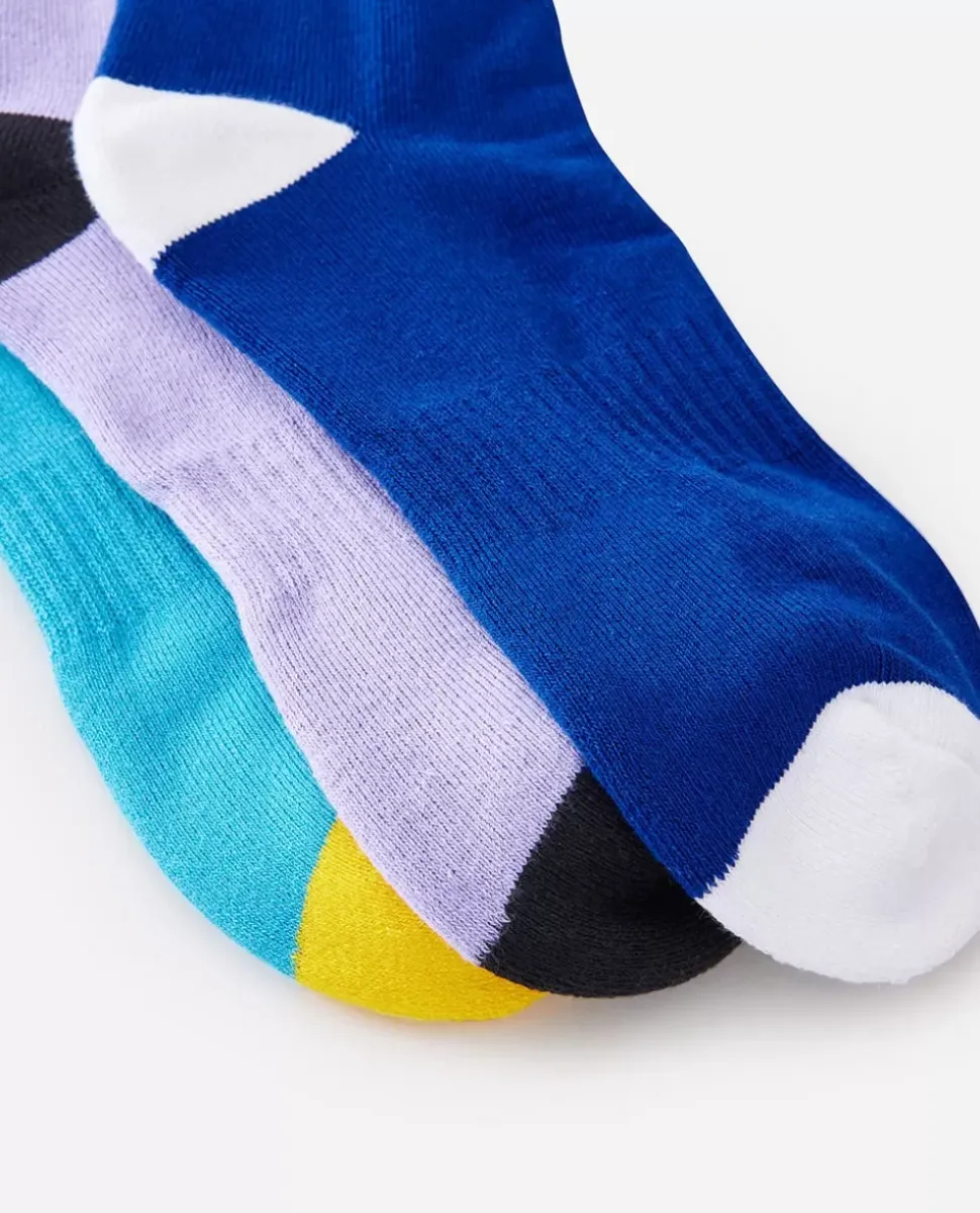 Retro Crew Fleece Sock 3 Pack