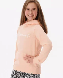 Script Com Logótipo E Capuz Em Velo Para Menina
