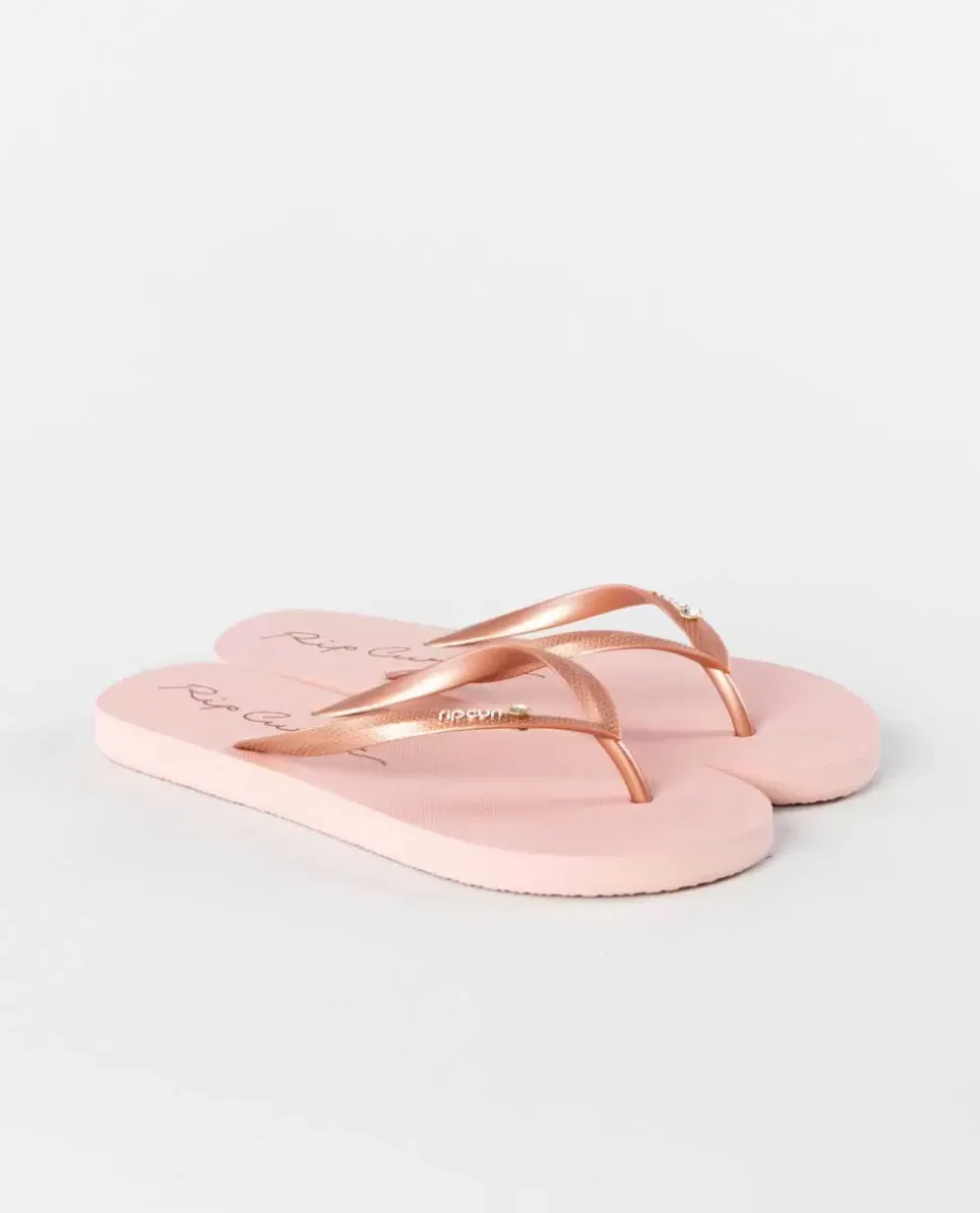 Script Wave Bloom Open Toe
