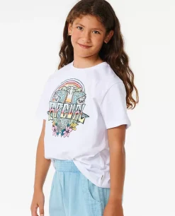 T-shirt De Manga Curta Block Party Menina