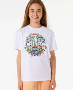 T-shirt De Manga Curta Block Party Menina