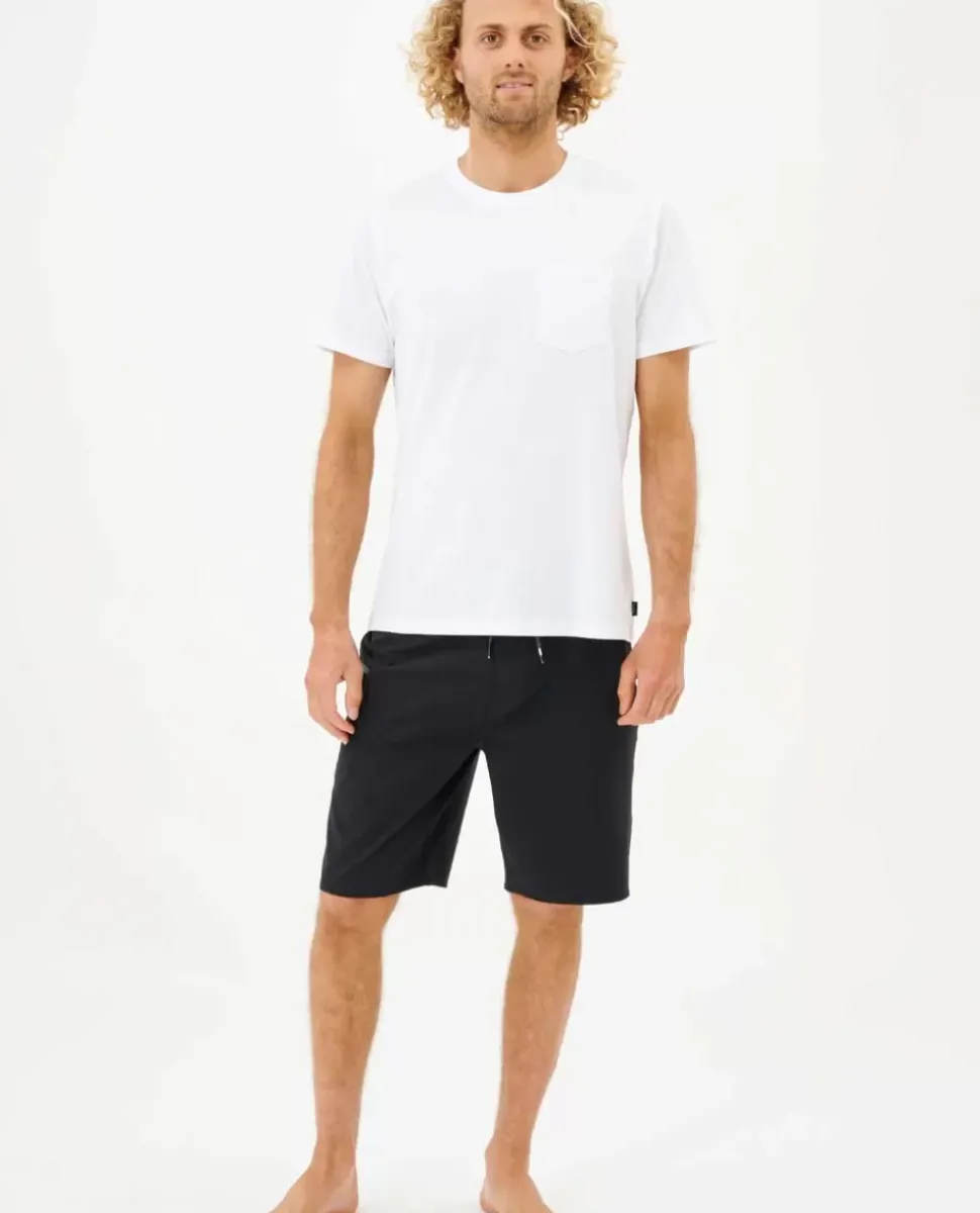T-shirt De Manga Curta Com Bolso Simples