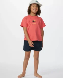 T-shirt De Manga Curta Com Logótipo Mystic Waves Para Rapaz