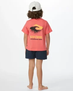 T-shirt De Manga Curta Com Logótipo Mystic Waves Para Rapaz