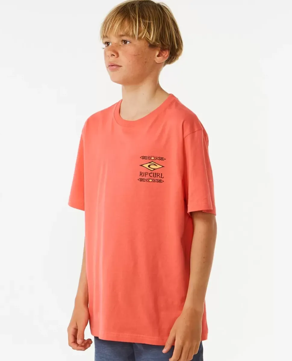 T-shirt De Manga Curta Com Logótipo Das Ilhas Perdidas
