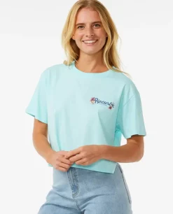 T-shirt De Manga Curta Dancing Crop