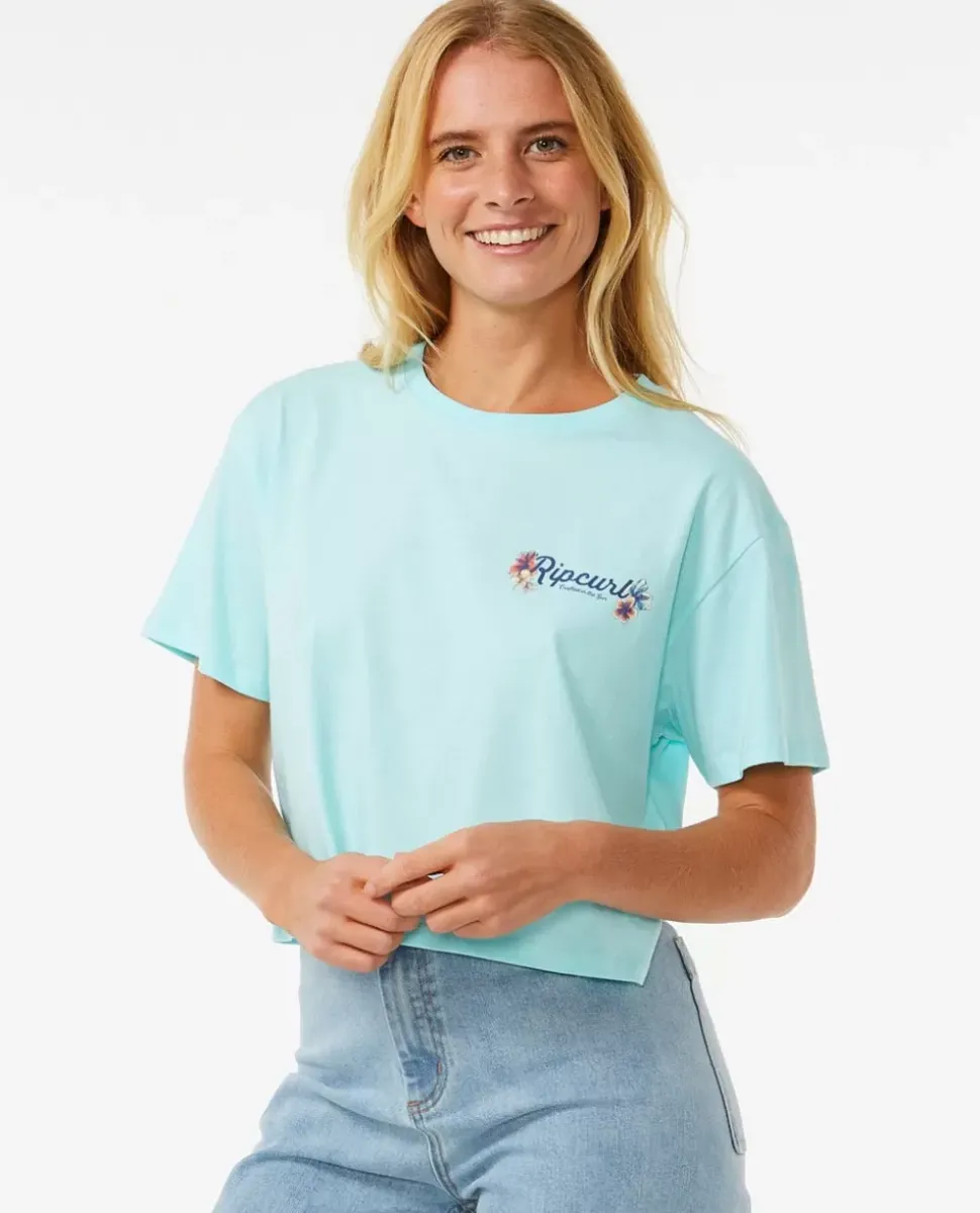 T-shirt De Manga Curta Dancing Crop