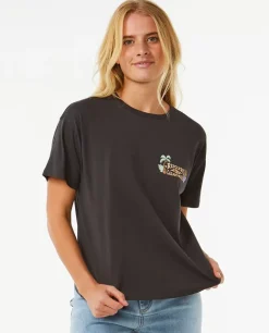 T-shirt De Manga Curta Descontraída Tiki Tropics