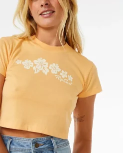 T-shirt De Manga Curta Hibiscus Baby