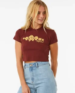T-shirt De Manga Curta Hibiscus Baby