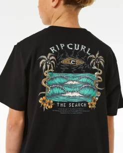 T-shirt De Manga Curta Lost Islands Art Rapaz