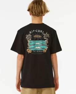 T-shirt De Manga Curta Lost Islands Art Rapaz
