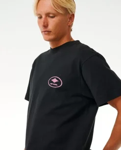 T-shirt De Manga Curta Oval Da Quality Surf Products