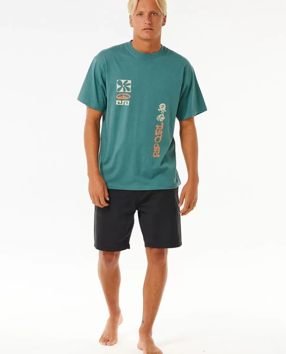 T-shirt De Manga Curta "Salt Water Culture Power Plants