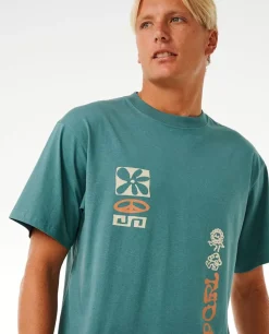T-shirt De Manga Curta "Salt Water Culture Power Plants