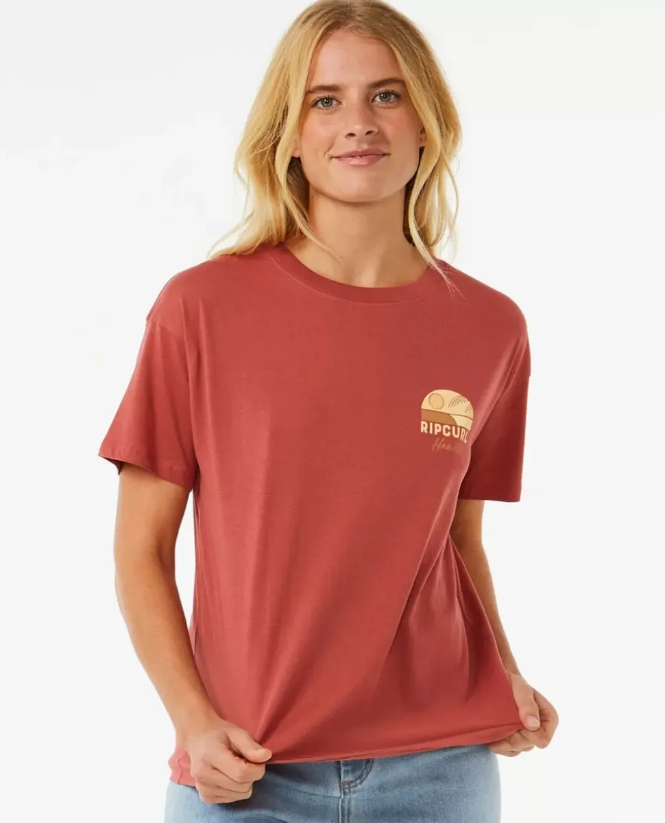 T-shirt De Manga Curta Relaxada Line Up