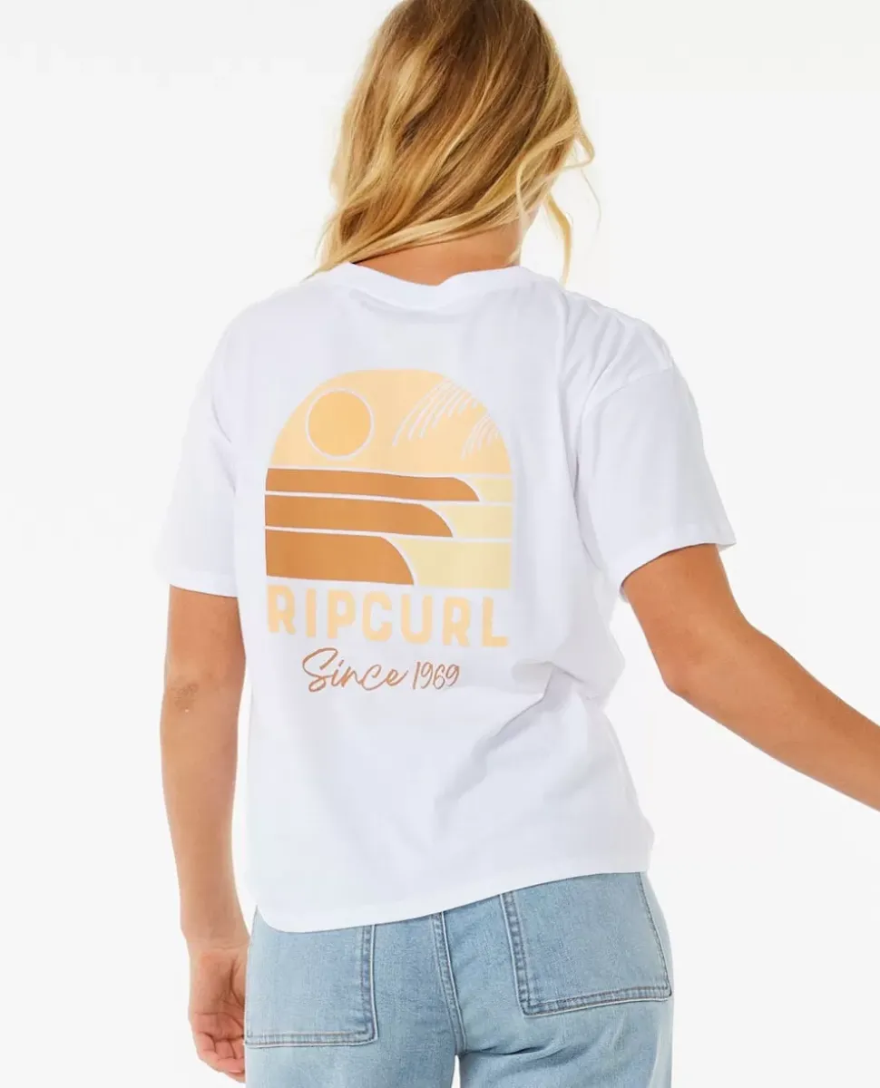 T-shirt De Manga Curta Relaxada Line Up