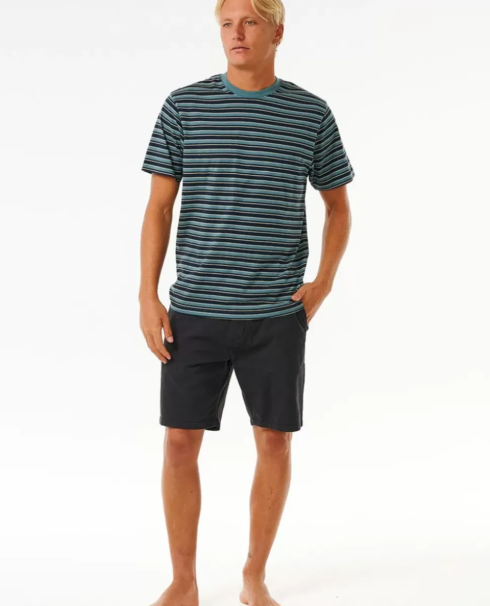 T-shirt De Manga Curta Salt Water Culture Flower Lines