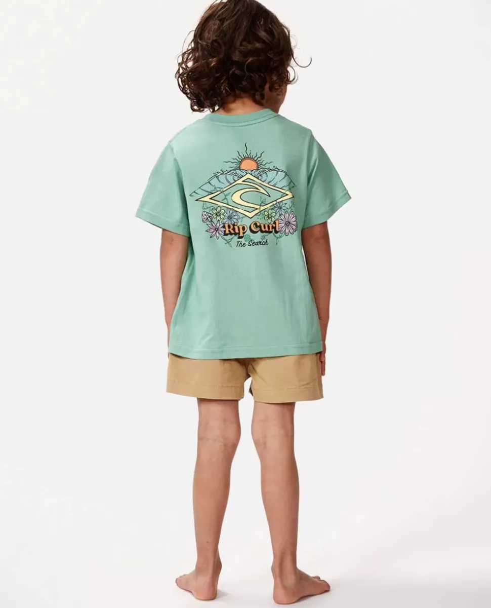 T-shirt De Manga Curta Shred Town Barrel Para Rapaz