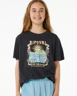T-Shirt Hibiscus Heat Art Para Rapariga