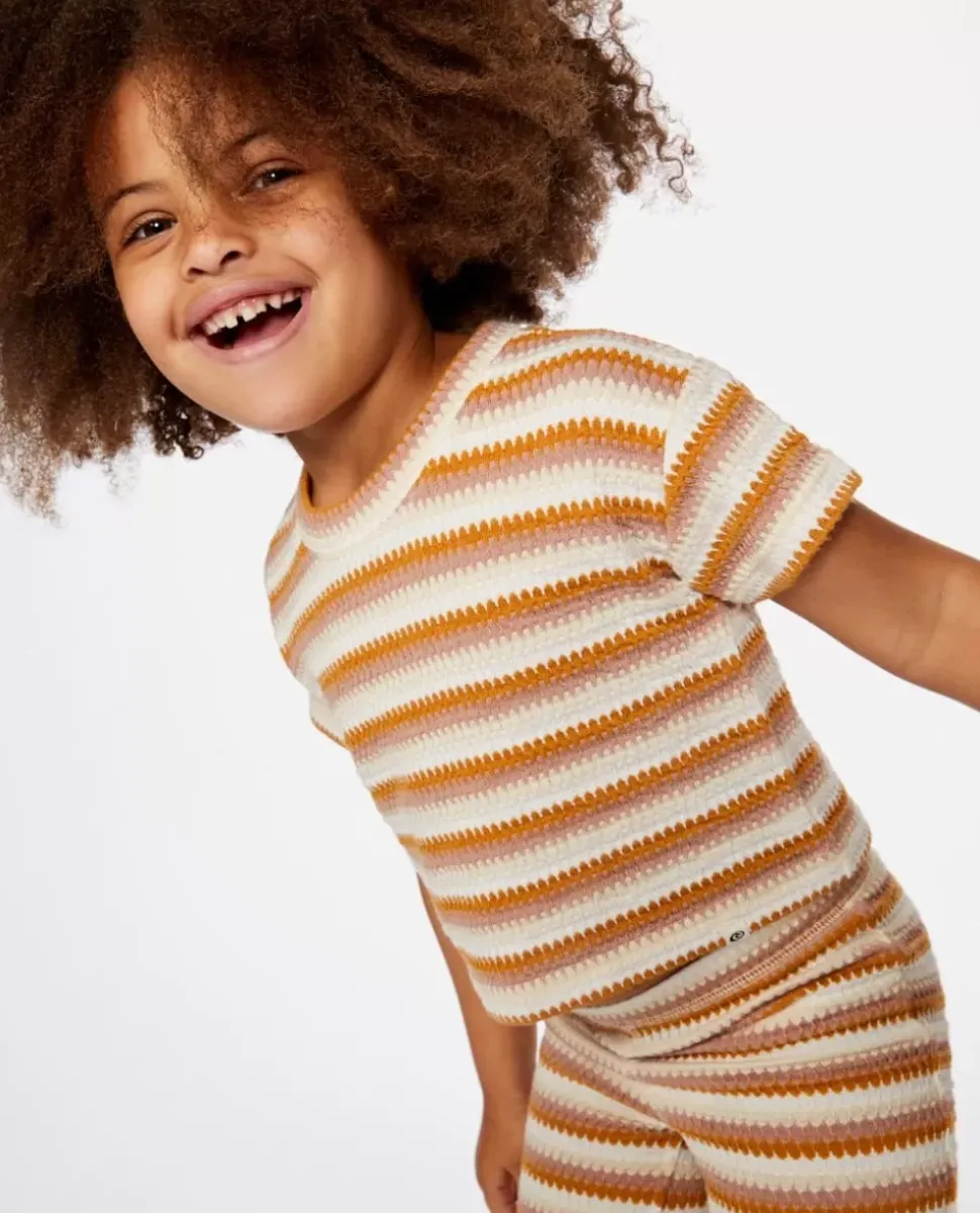 T-shirt Mini Bobbi Stripe Para Rapariga