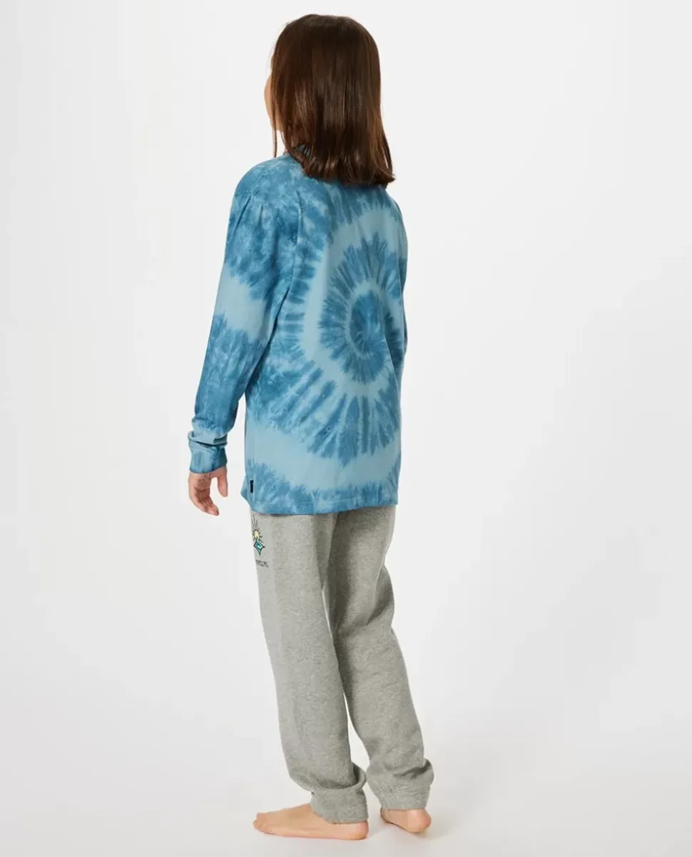 T-shirt Shred Tie Dye De Manga Comprida Para Rapaz