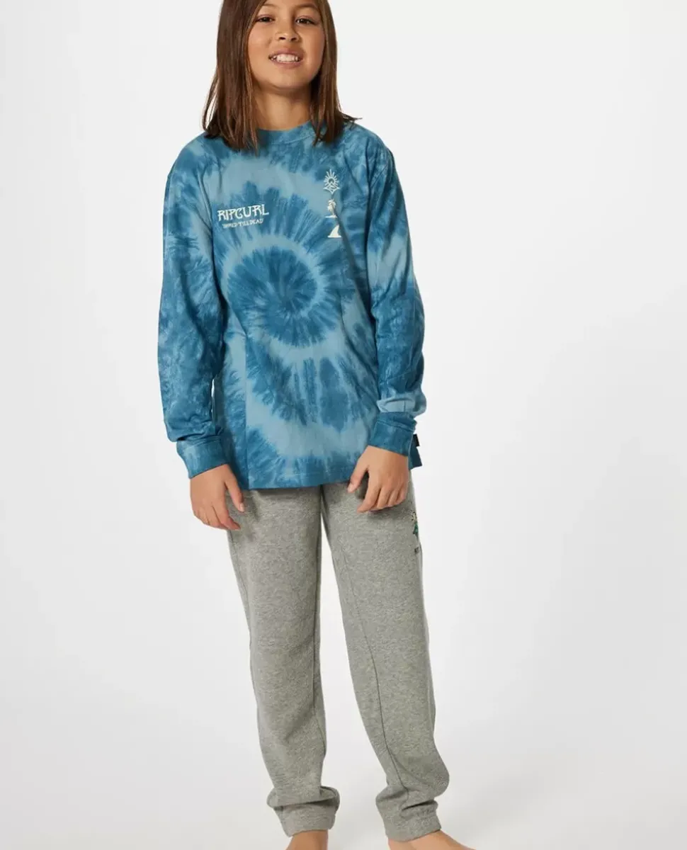 T-shirt Shred Tie Dye De Manga Comprida Para Rapaz