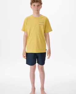T-shirt Surf Revival Com Logótipo Para Rapaz