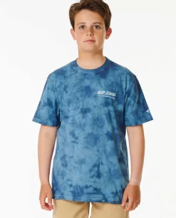 T-shirt Tingida De Manga Curta Pure Surf Para Rapaz