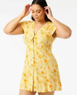 Vestido Summer Rain Com Botões